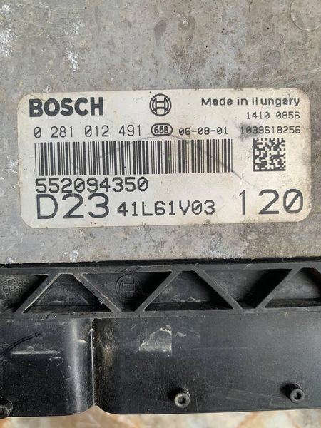 Блок управління двигуном ЕБУ (комплект) 2,3 Fiat Ducato 06-14 D2341L61V03, 552094350, 0281012491 3068960308 фото
